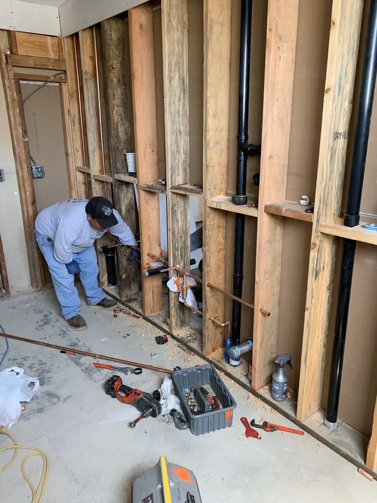 Commercial rough-in plumbing for Gas Line Repair in Sunflower